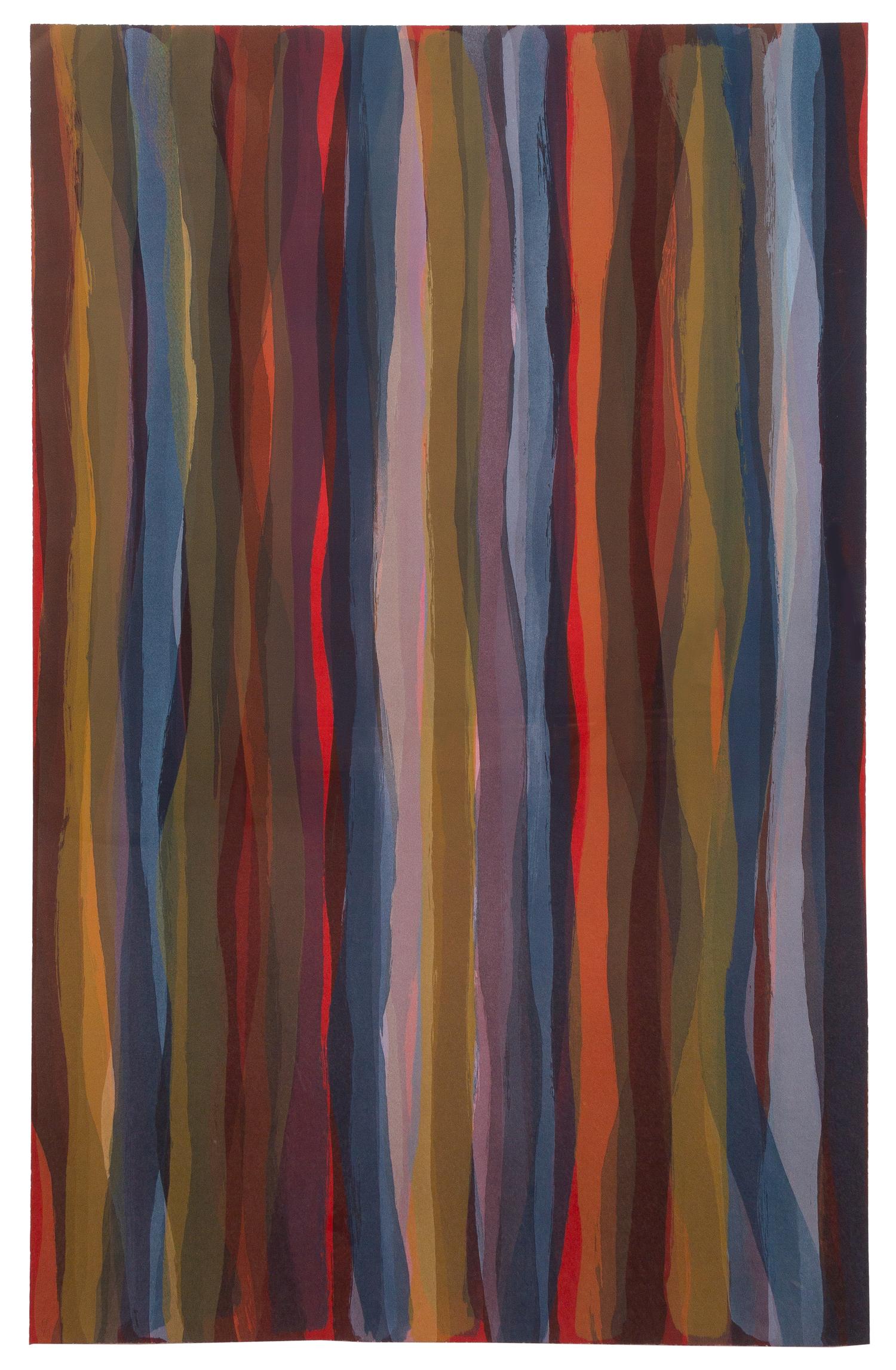Sol LeWitt, (American, 1928-2007), Brushstrokes in Different Colors in Two Directions: Plate #04, 1993