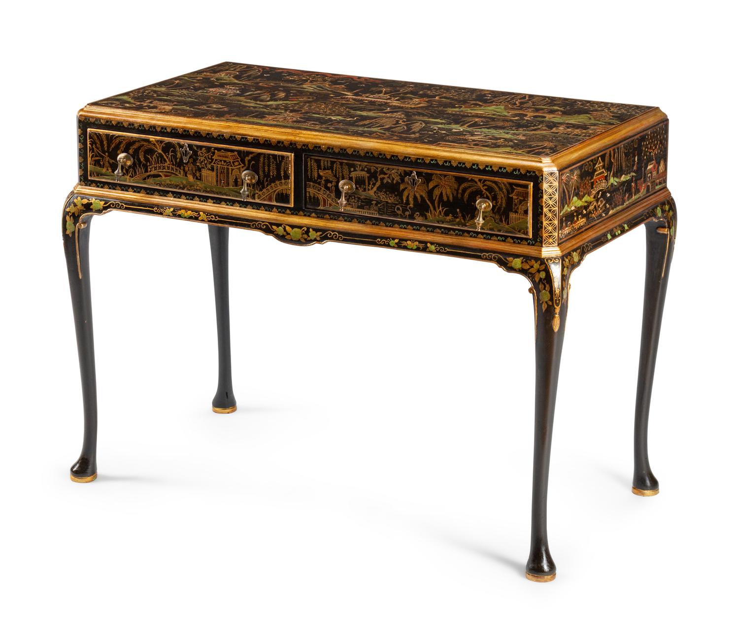 A George II Style Chinoiserie Side Table — 19TH CENTURY