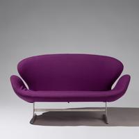 Swan settee, model 3321 for Fritz Hansen