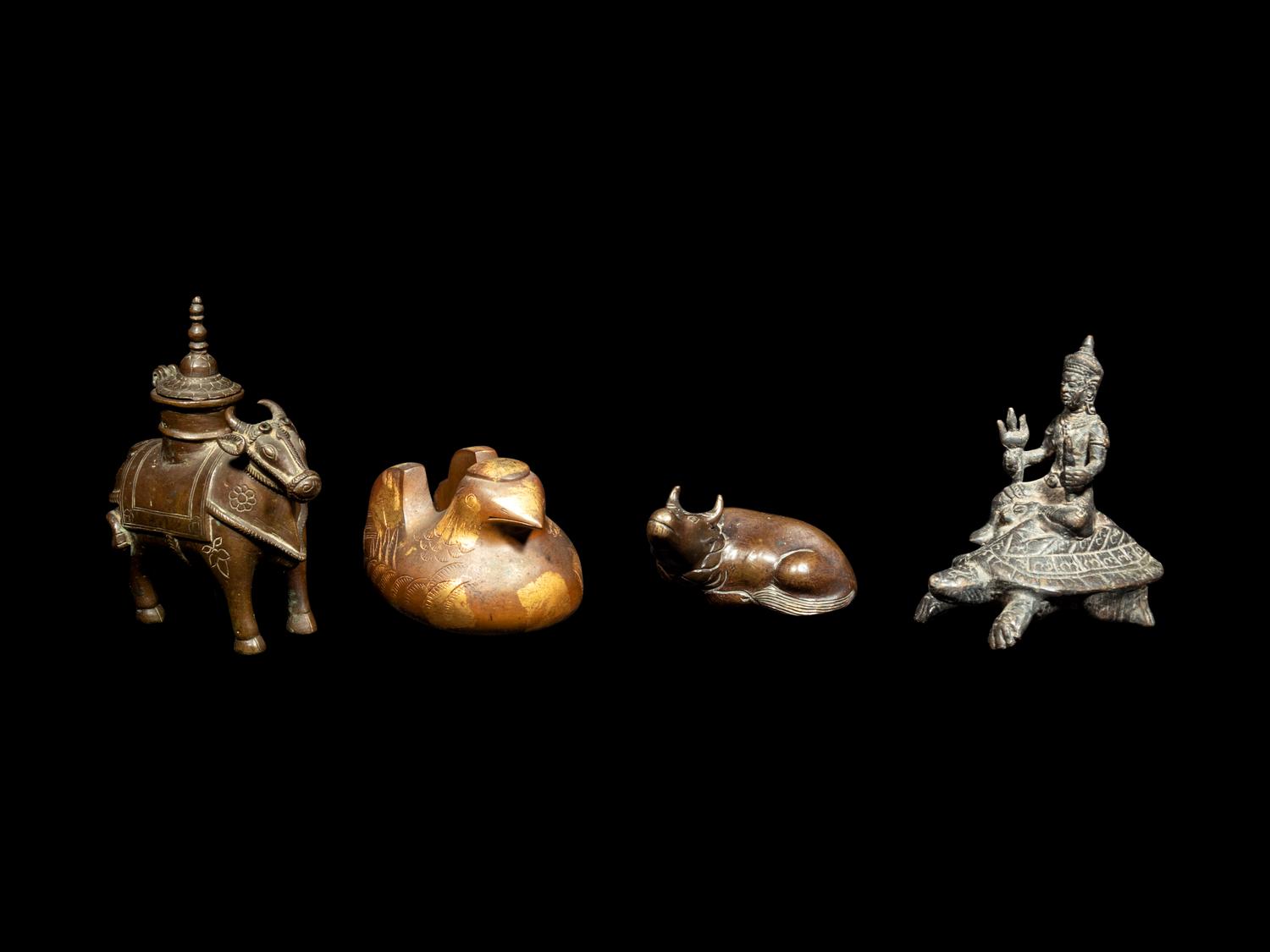 Four Southeast and South Asian Bronze Figures