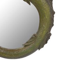 A Pair of Fish-Carved Wood Circular Mirrors