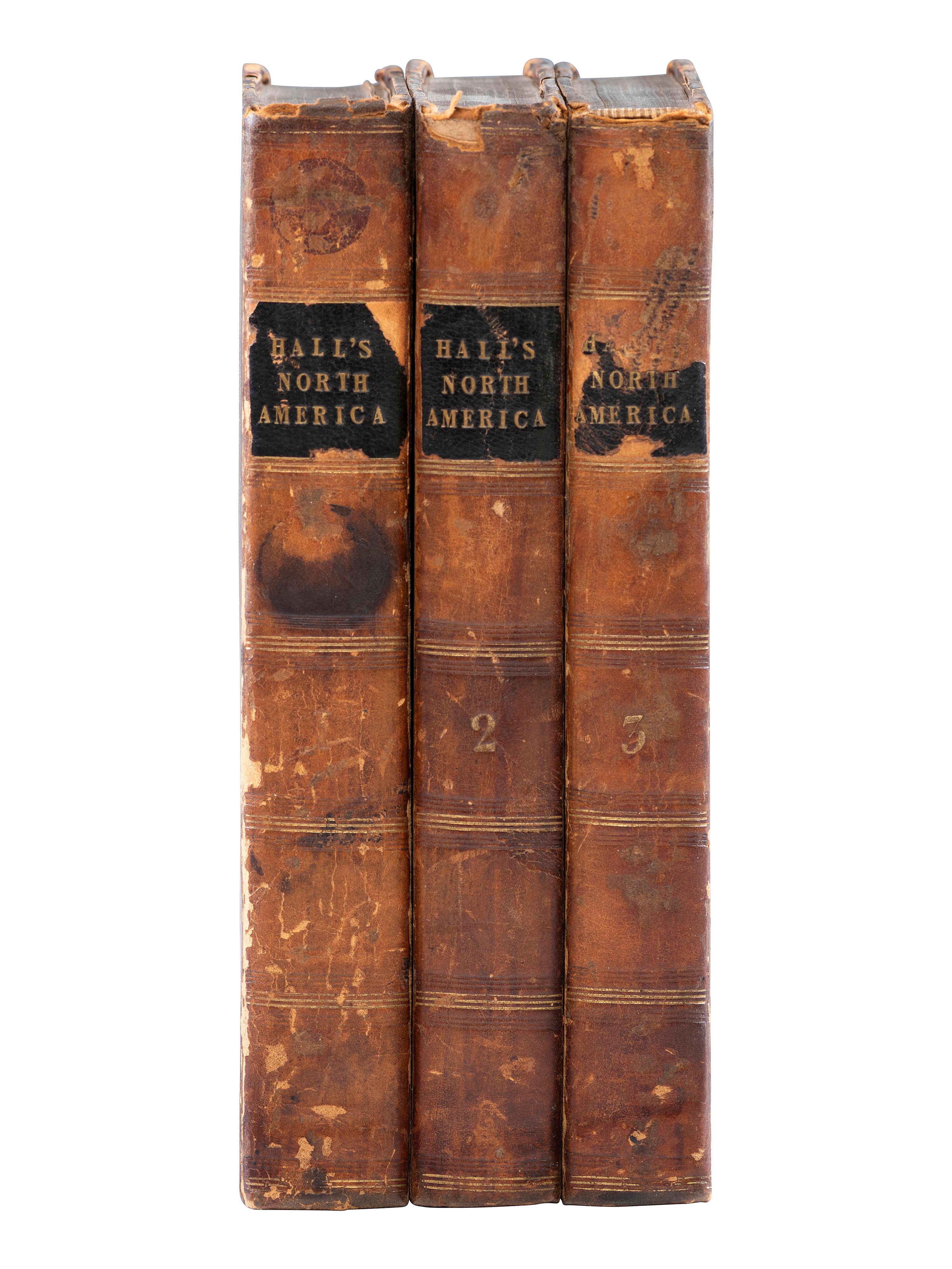 American Travel, Exploration & Expansion HALL, Basil, Capt. (1788-1844). Travels in North America in the Years 1827 and 1828 . Edinburgh: Cadell and Co.; Simpkin and Marshall, 1829.