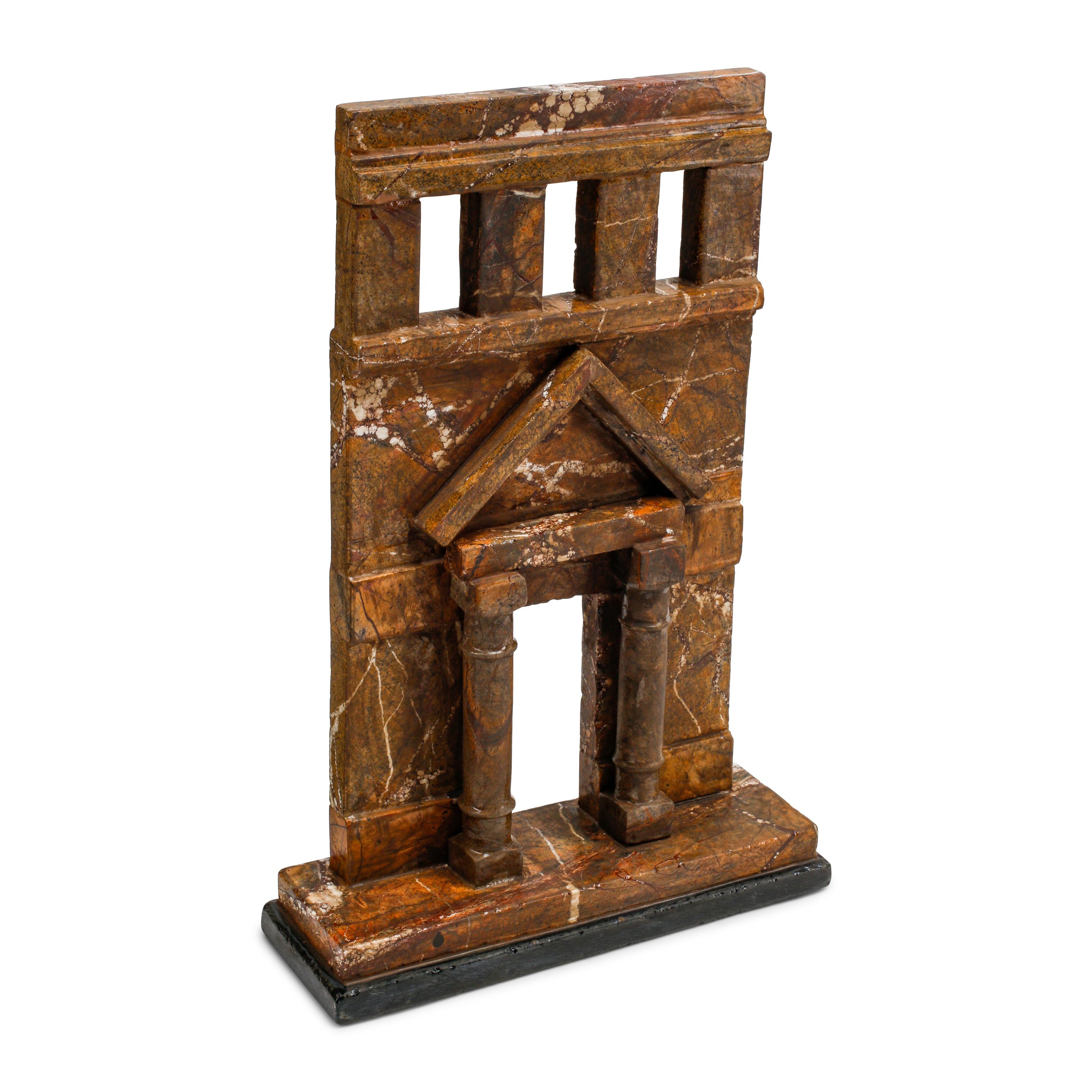 Five Italian Marble Models of Ruins
