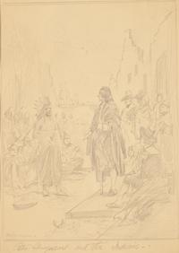 Edward Percy Moran (1862-1935) — Four Works: Studies of Early American Historical Events