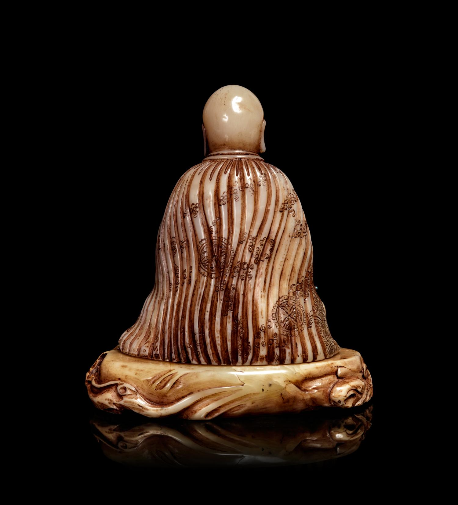 A Chinese Soapstone Carving of Luohan