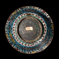 A Chinese Cloisonné Enamel Bowl, Late Ming Dynasty-Early Qing Dynasty 明末清初 掐絲琺琅西番蓮紋碗
