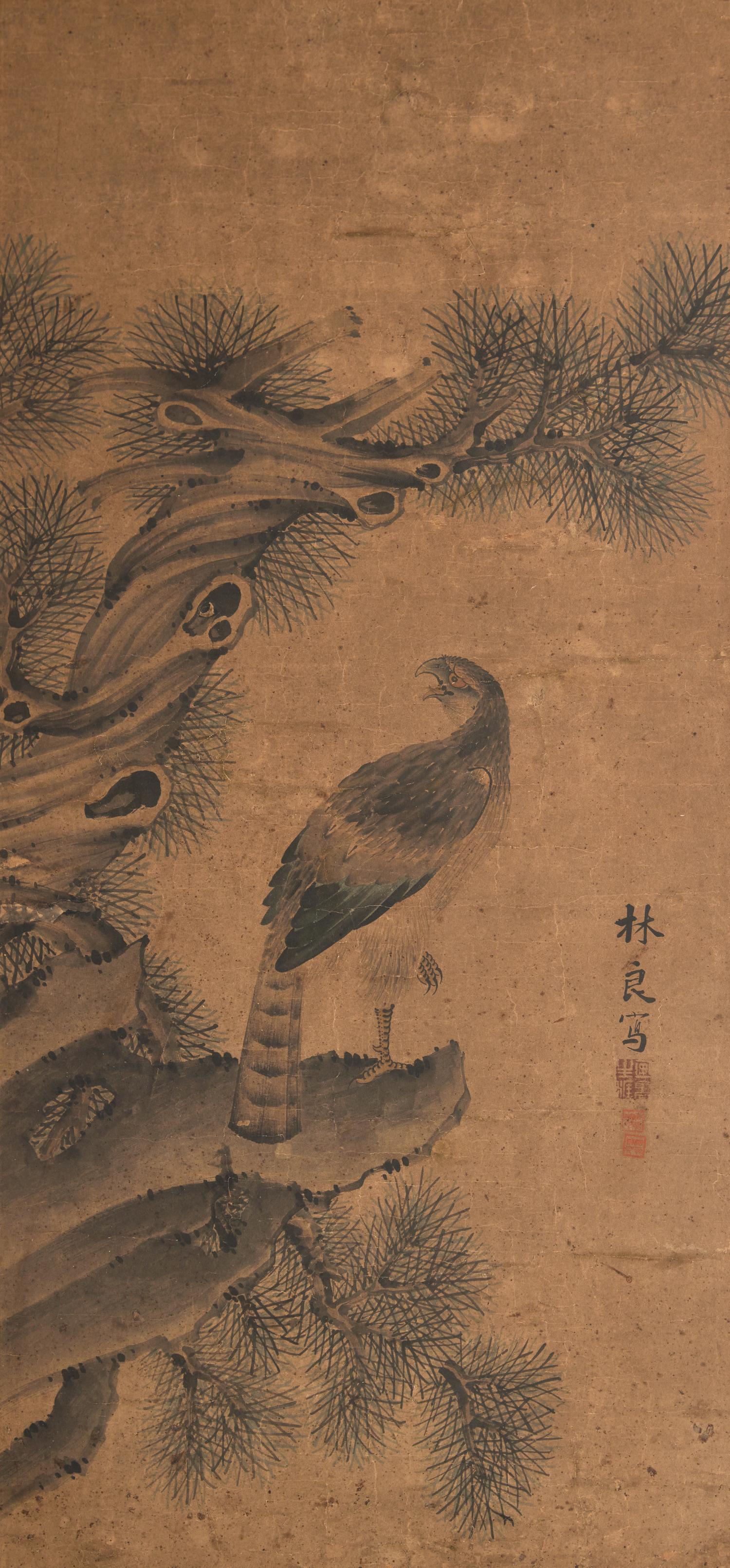A Korean 'Hawk' Painting