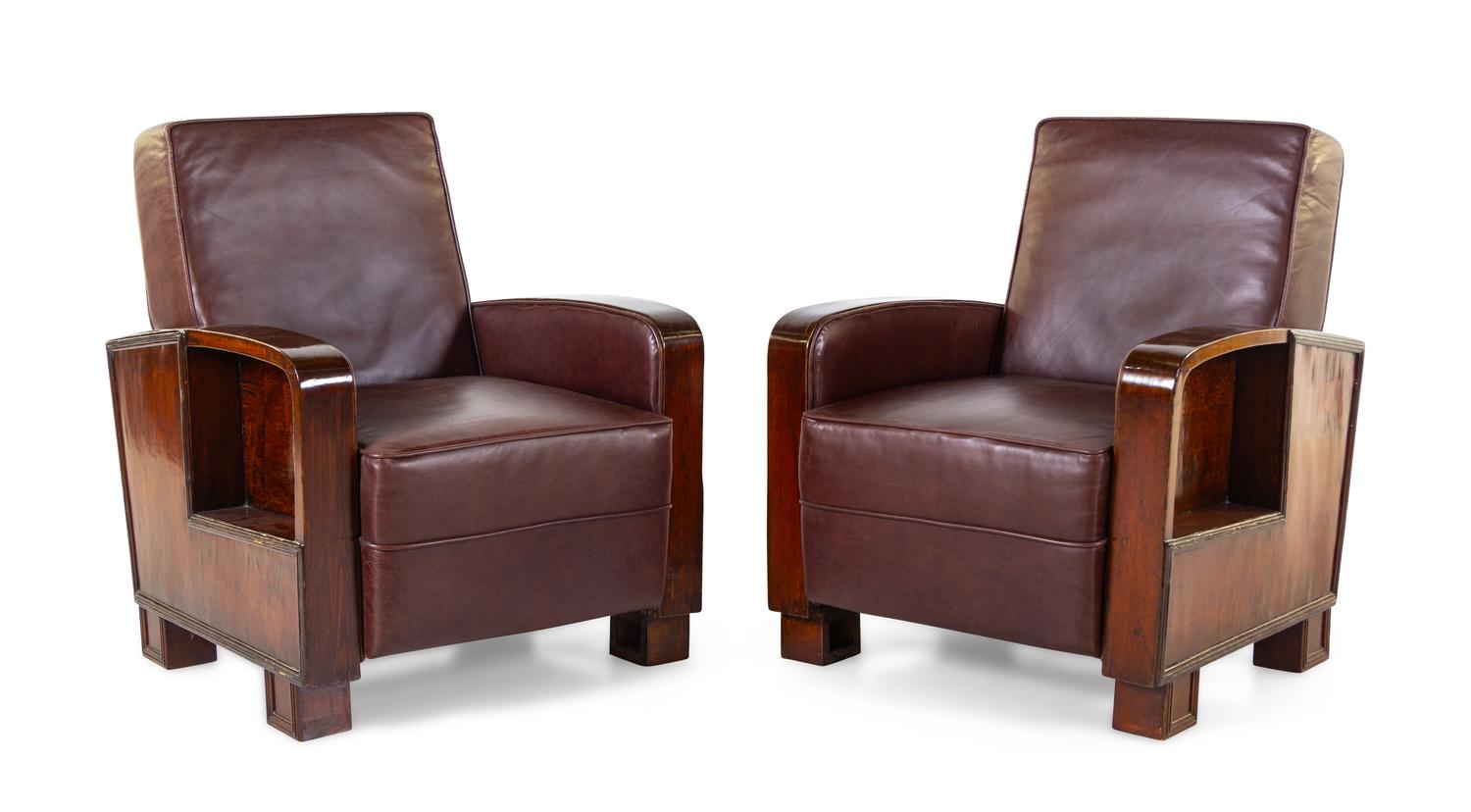 A Pair of Club Chairs