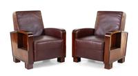 A Pair of Club Chairs
