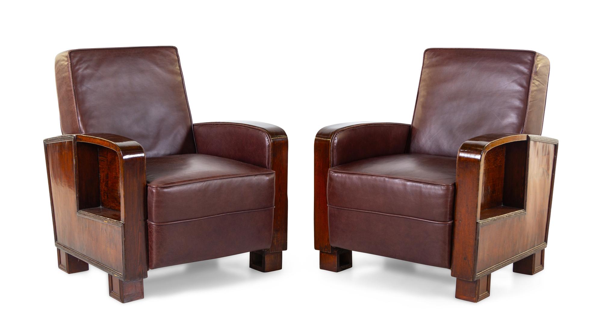 A Pair of Club Chairs