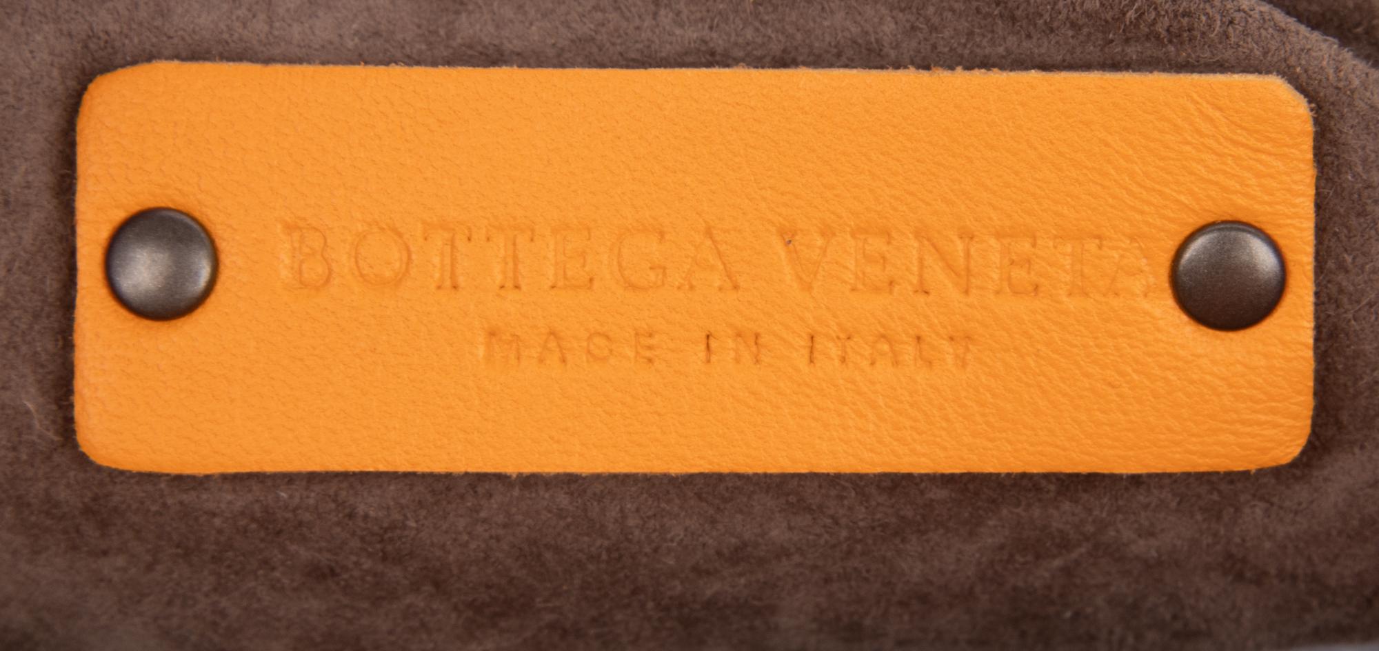 BOTTEGA VENETA, TANGERINE INTRECCIATO HOBO BAG