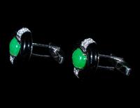 Two Chinese Jade and Jadeite Jewelry