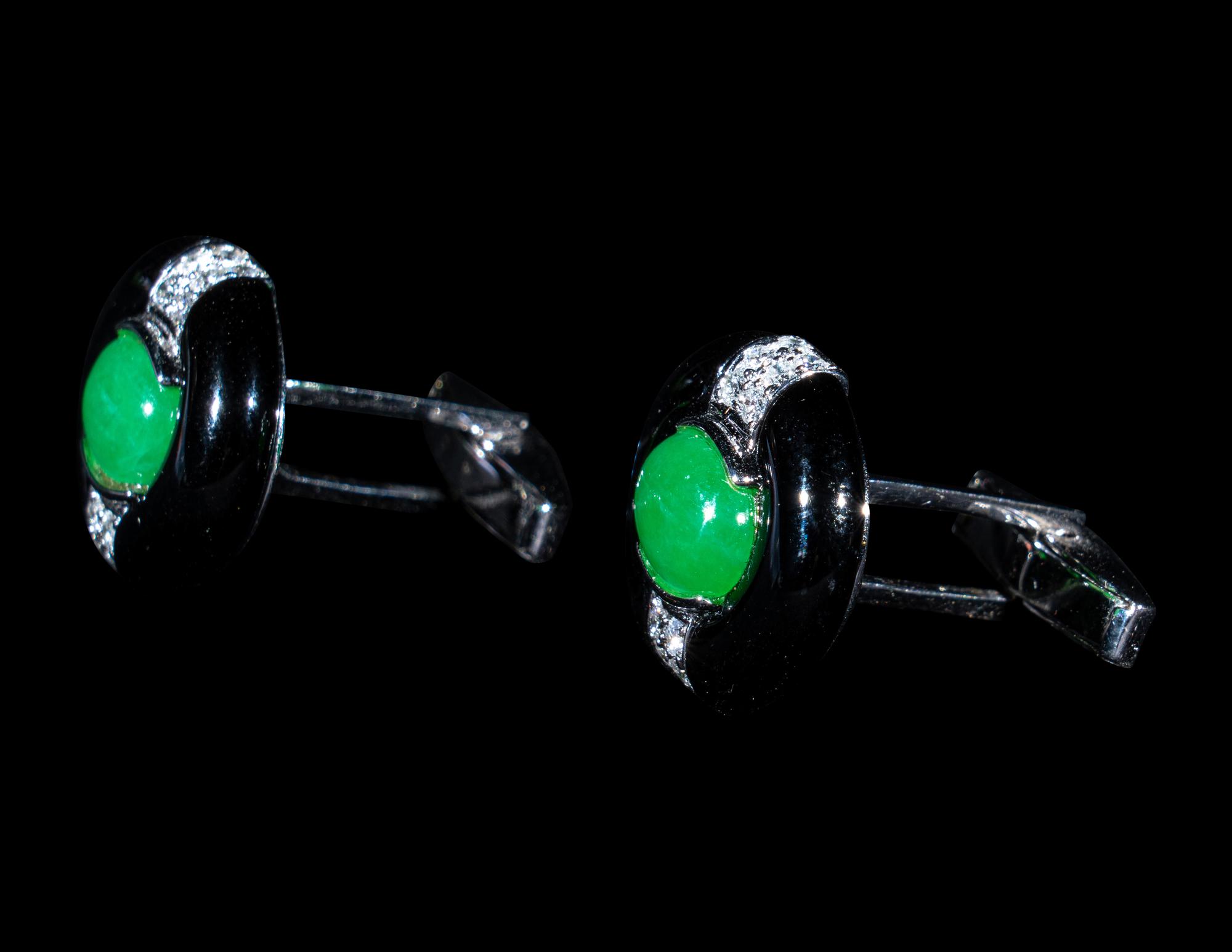 Two Chinese Jade and Jadeite Jewelry
