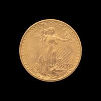 A 1908 Saint Gaudens $20 Gold Coin