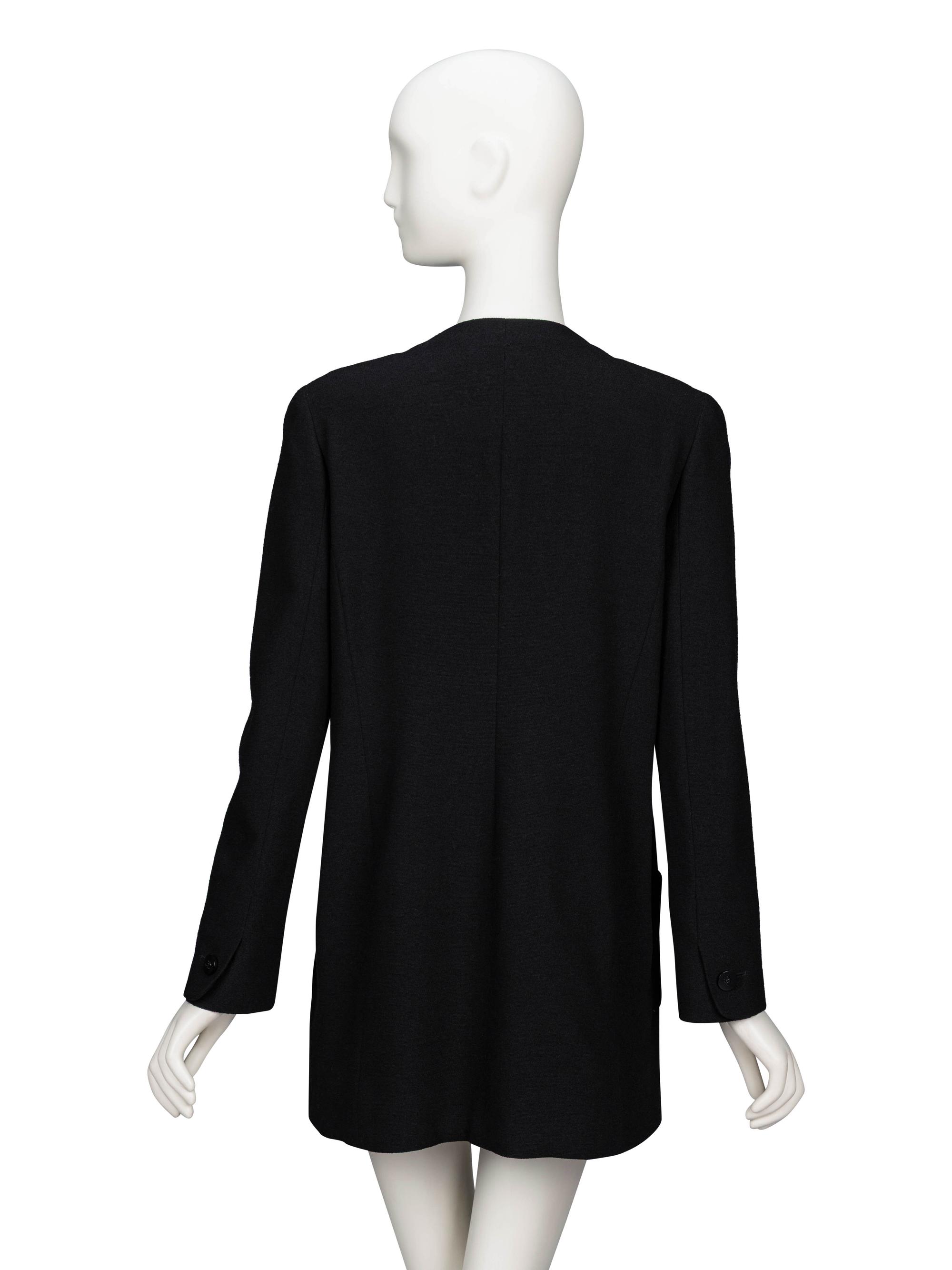 Chanel, Black Crêpe Cardigan Jacket