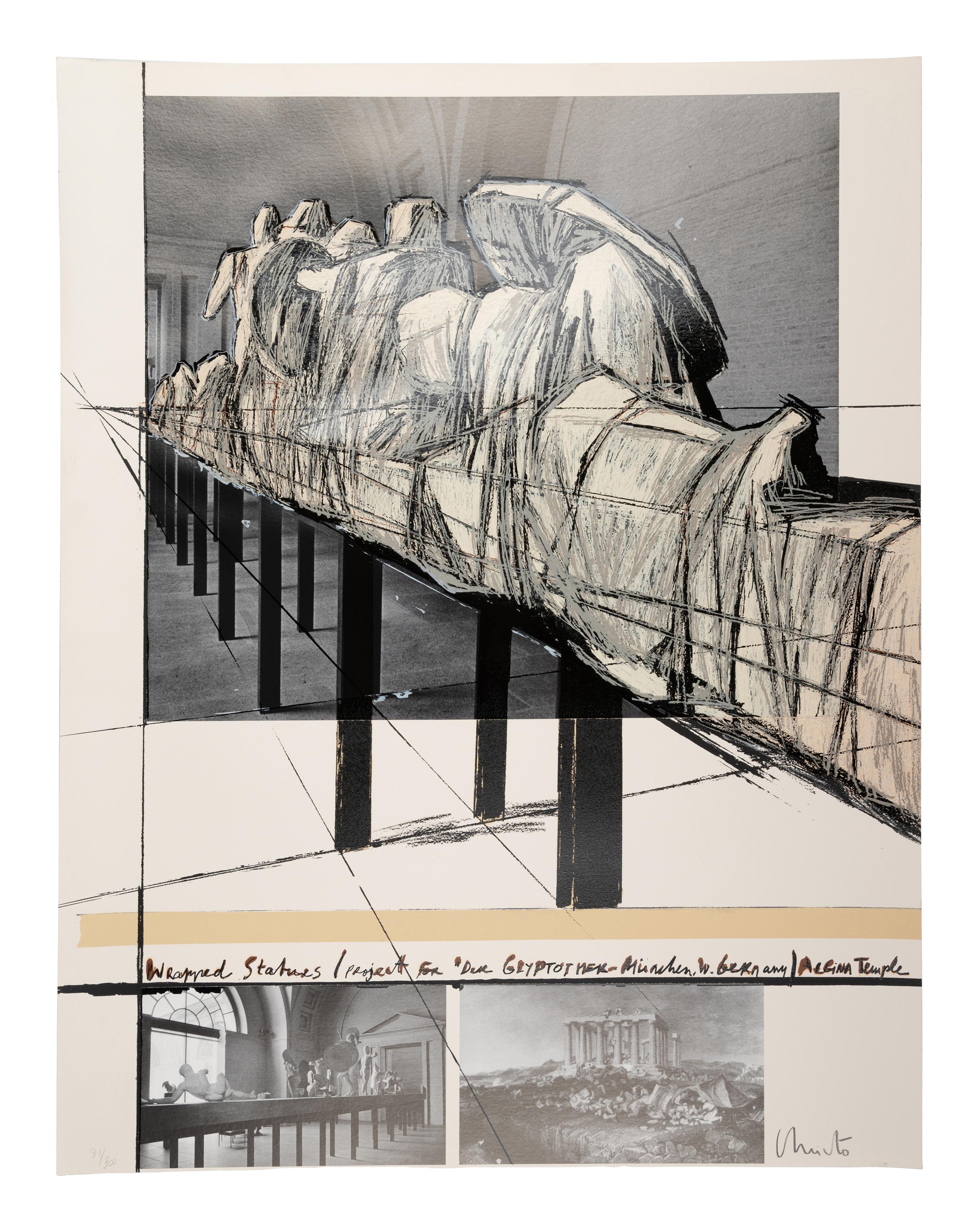 Wrapped Statues (Project for 'Der Glyptotek-München', West Germany) Aegina Temple (from Official Arts Portfolio of the XXIVth Olympiad, Seoul, Korea)