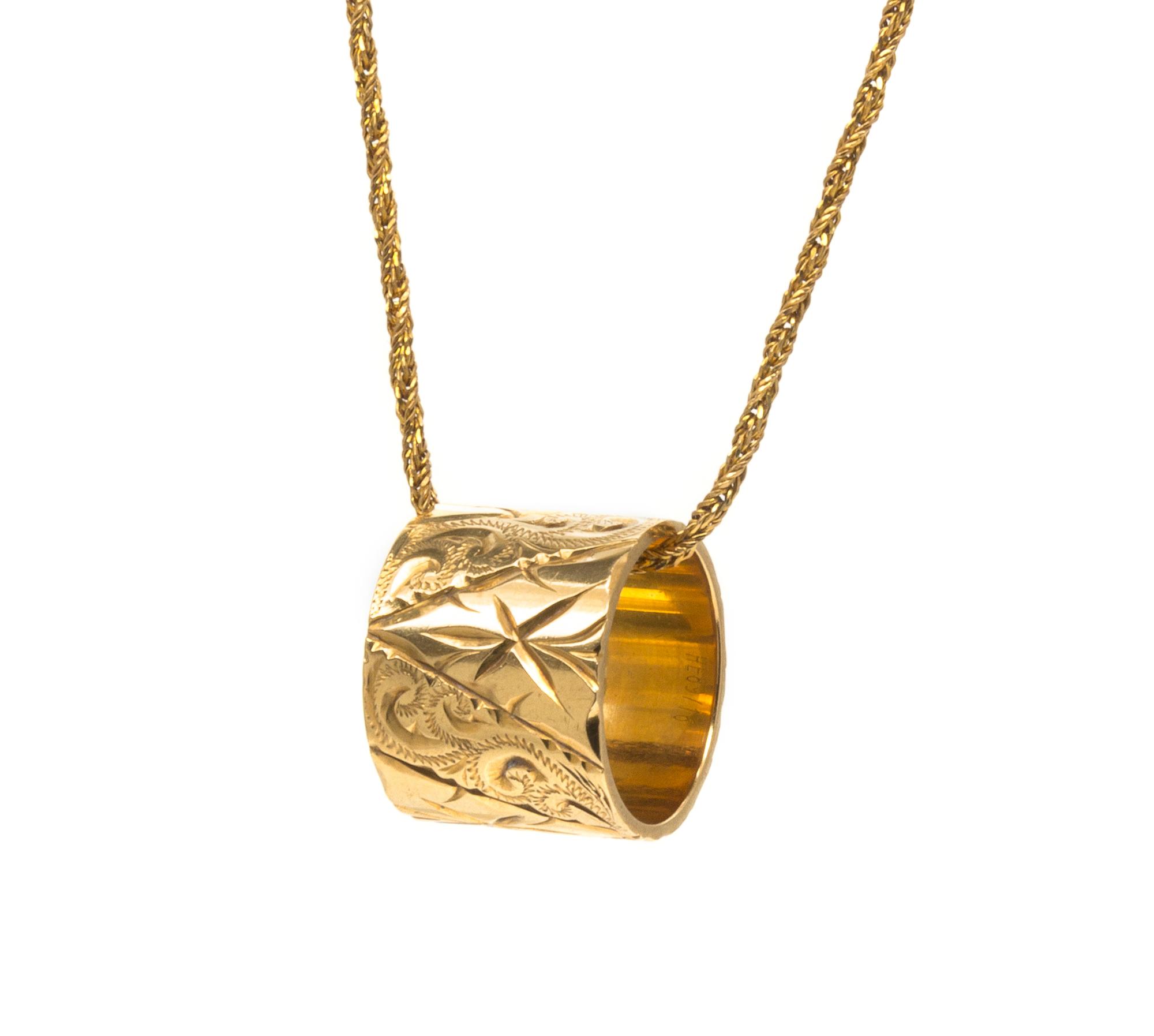A Collection of Yellow Gold Jewelry, 13.70 dwts.