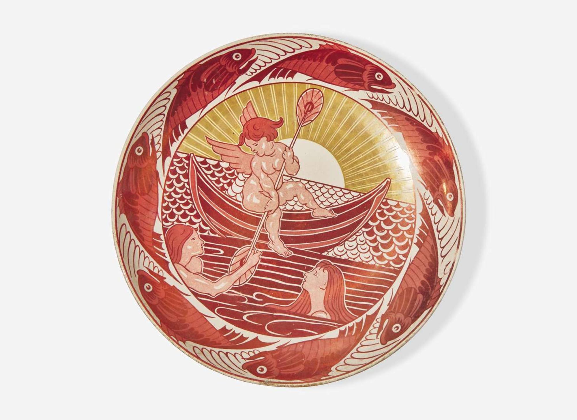 A William De Morgan Ruby Lustre Dish, UK, circa 1885