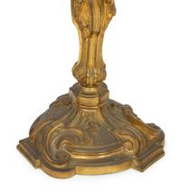 Two Pairs of Louis XV Style Gilt Bronze Candlesticks