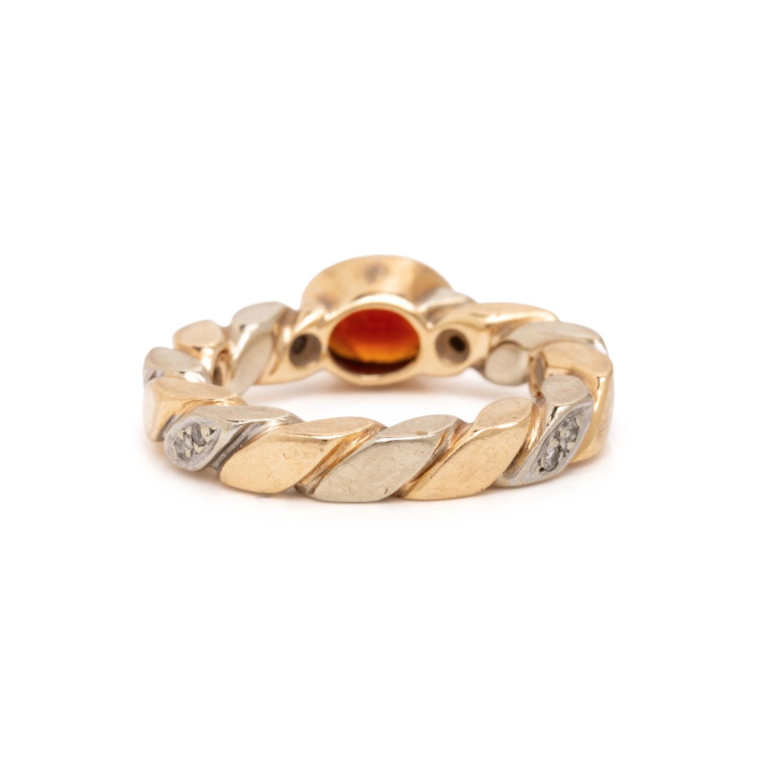 Set of Three Multigem and Bicolor Gold Rings