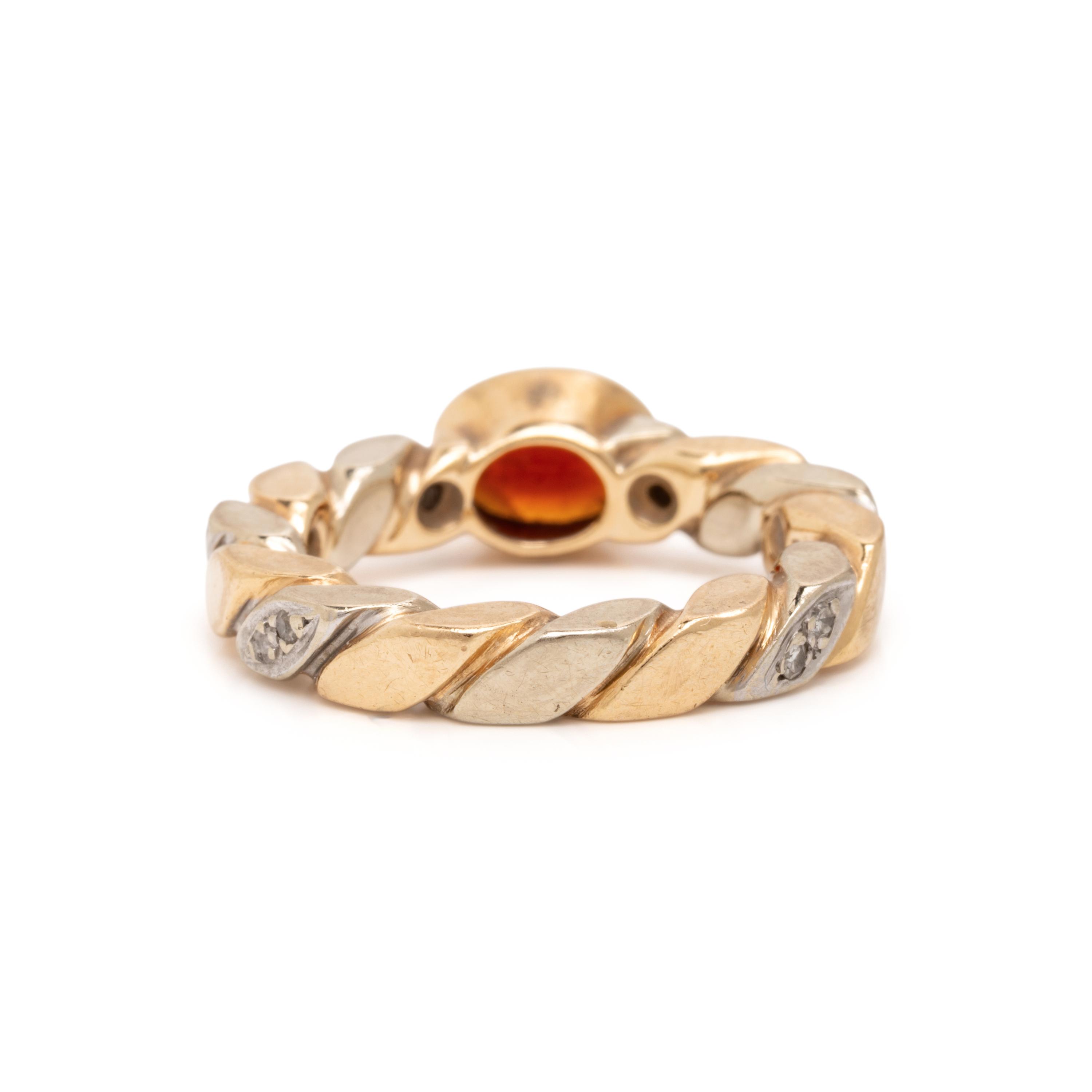Set of Three Multigem and Bicolor Gold Rings