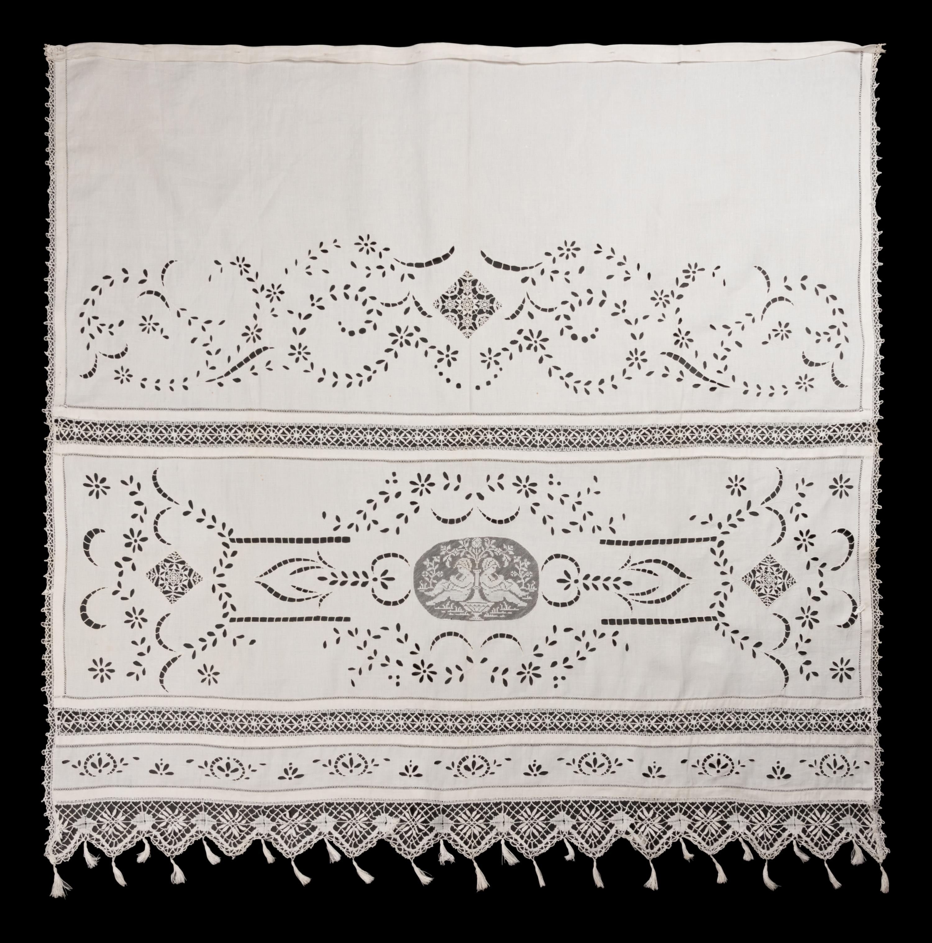 Collection of Six Cotton and Linen Lace Items