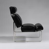 Pair of Channel Upholstered Lounge Chairs Oxted