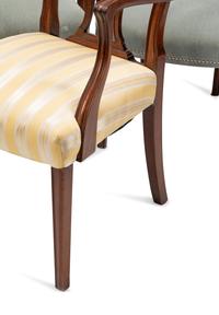 A Set of Ten George III Style Mahogany Dining Chairs