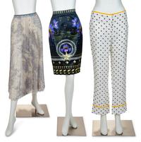 Three Designer Items: Givenchy & Fendi Pants, Valentino Skirt, 2000-10s