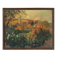 Robert Antoine Pinchon (French, 1886-1943) — La Tour Gothique de l'Église Saint Pierre de Carville à Darnétal