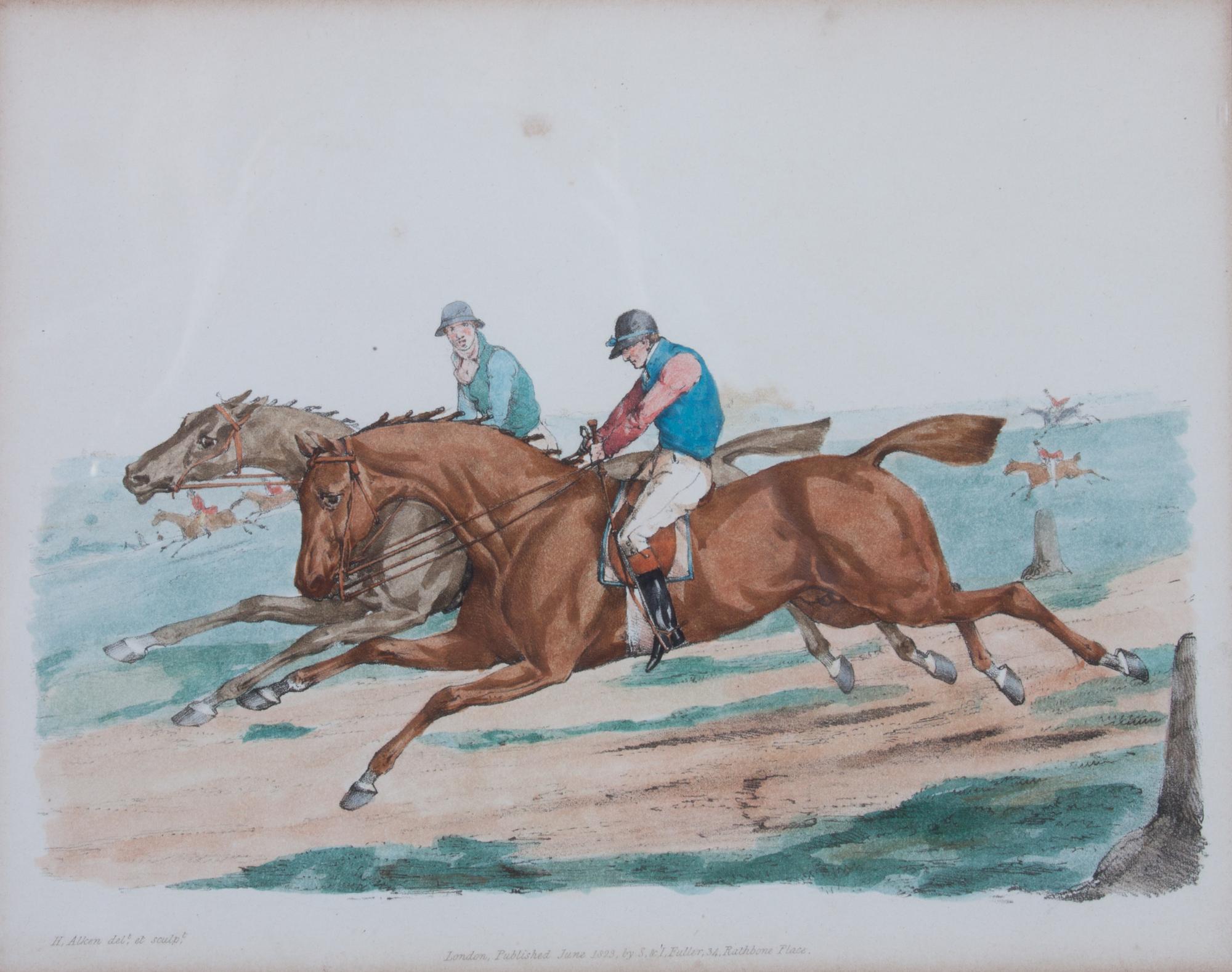 A Set of Three Fox Hunting Engravings Each: 8 1/4 x 10 1/2 inches. — AFTER HENRY ALKEN, (British, 1785-1851)