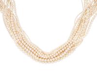 TIFFANY & CO., CULTURED PEARL TORSADE CHOKER NECKLACE