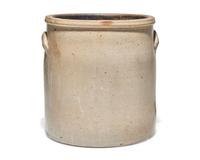 A Three-Gallon Cobalt-Decorated Stoneware Crock, Probably Ohio, 19th Century