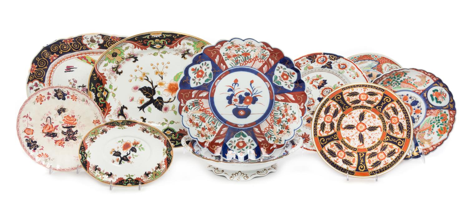 A Collection of English Porcelain Articles Width of widest 15 1/4 inches. — VARIOUS MAKERS