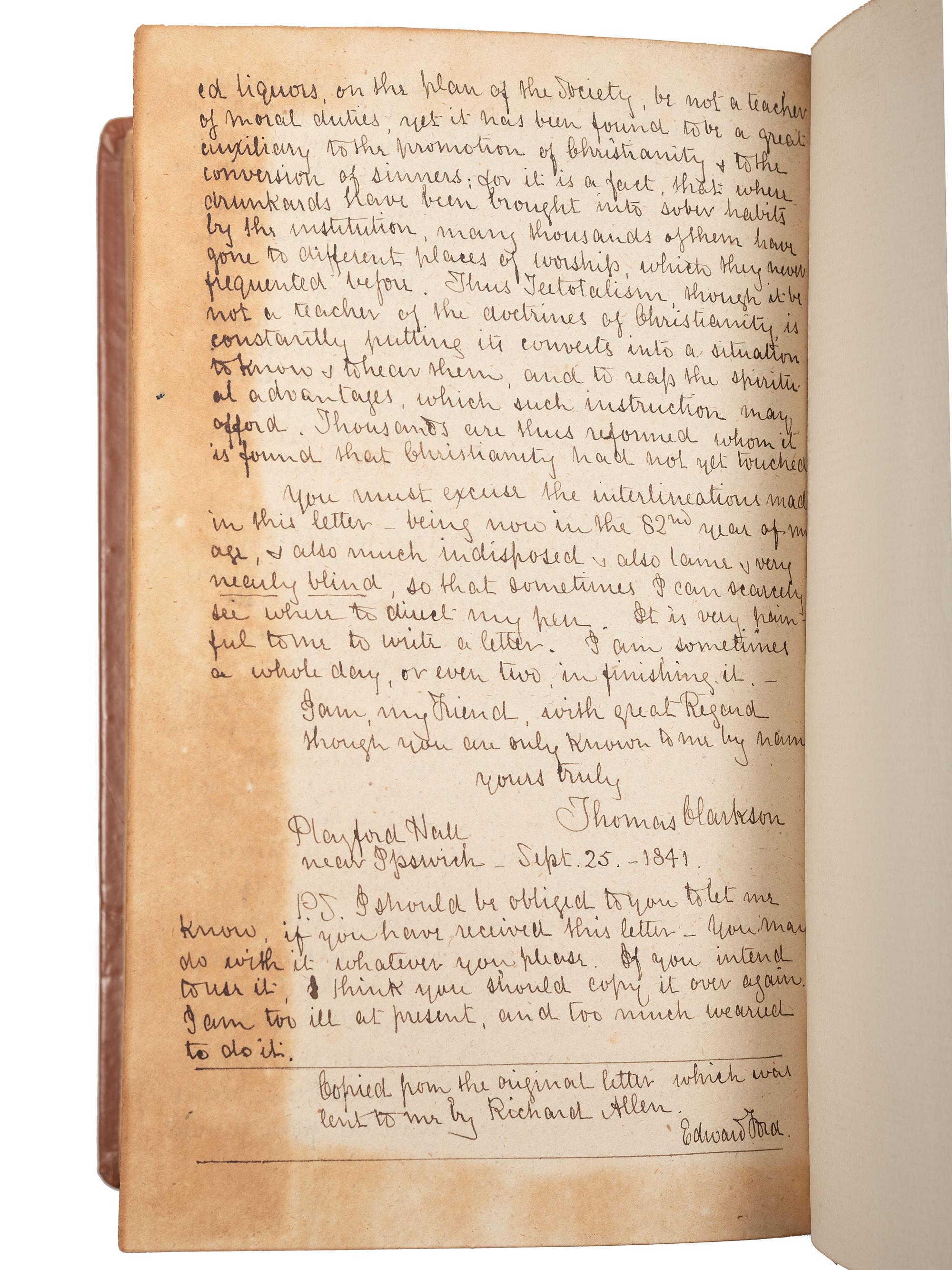 [SLAVERY & ABOLITION]. CLARKSON, Thomas (1760-1846).