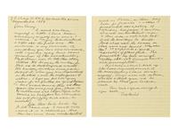 [FRANK LLOYD WRIGHT]. An archive of correspondence between the Bairds and Cary Caraway, primarily relating to the construction of the Theodore Baird Residence, comprising: