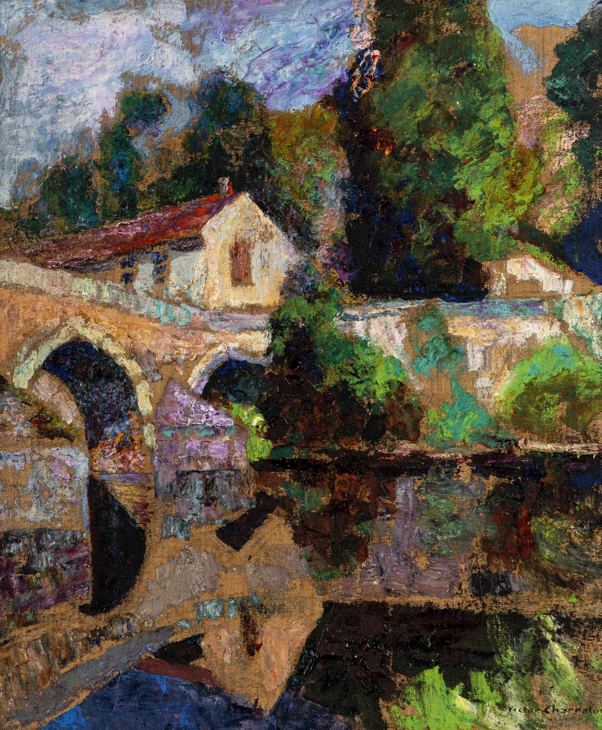 La fabrique et le pont, à Bassine sur Gartempe