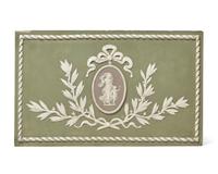 A Wedgwood Tricolor Jasperware Plaque