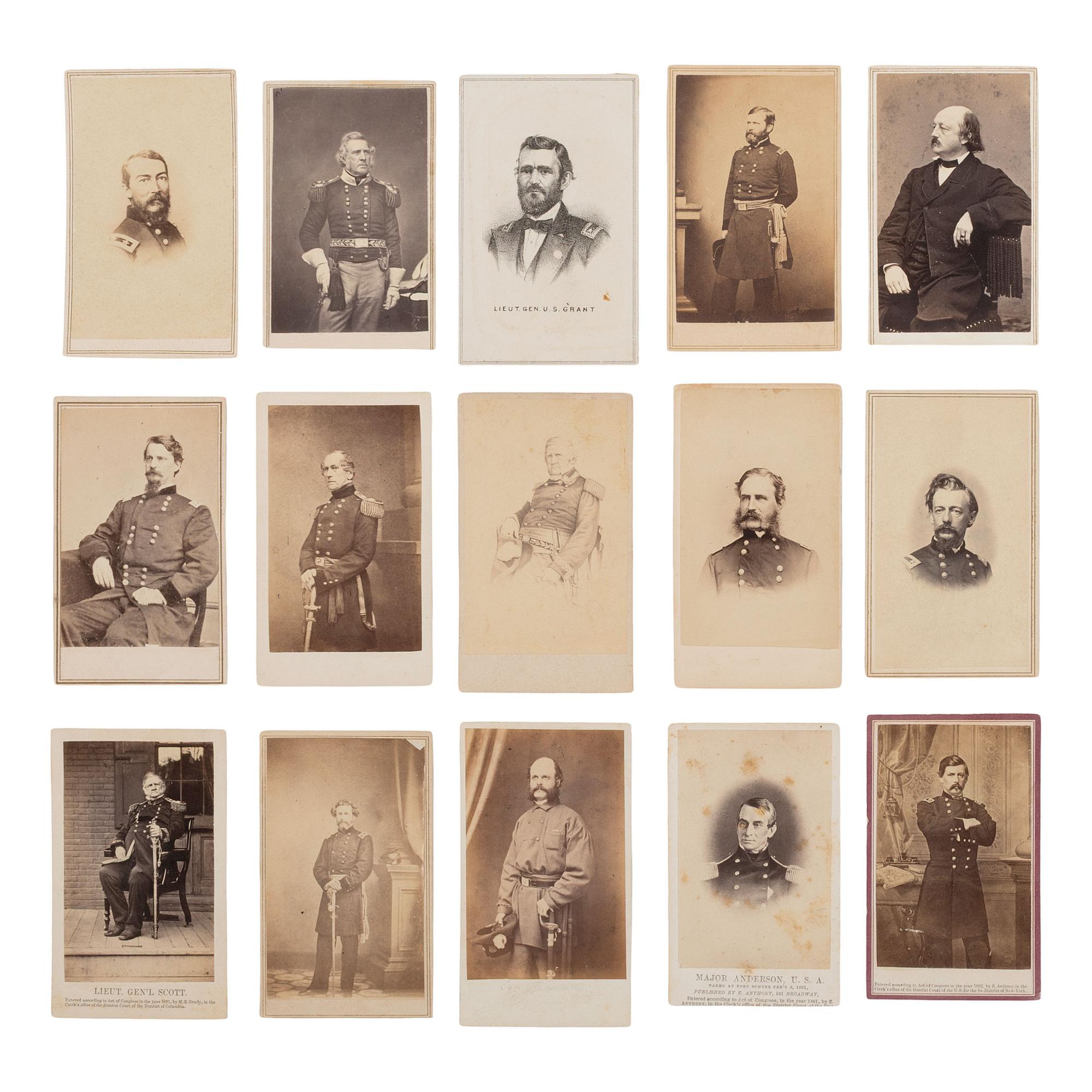 [Civil War] 31 Carte de Visites of Union Generals, incl. McPherson, Reynolds, and Anderson