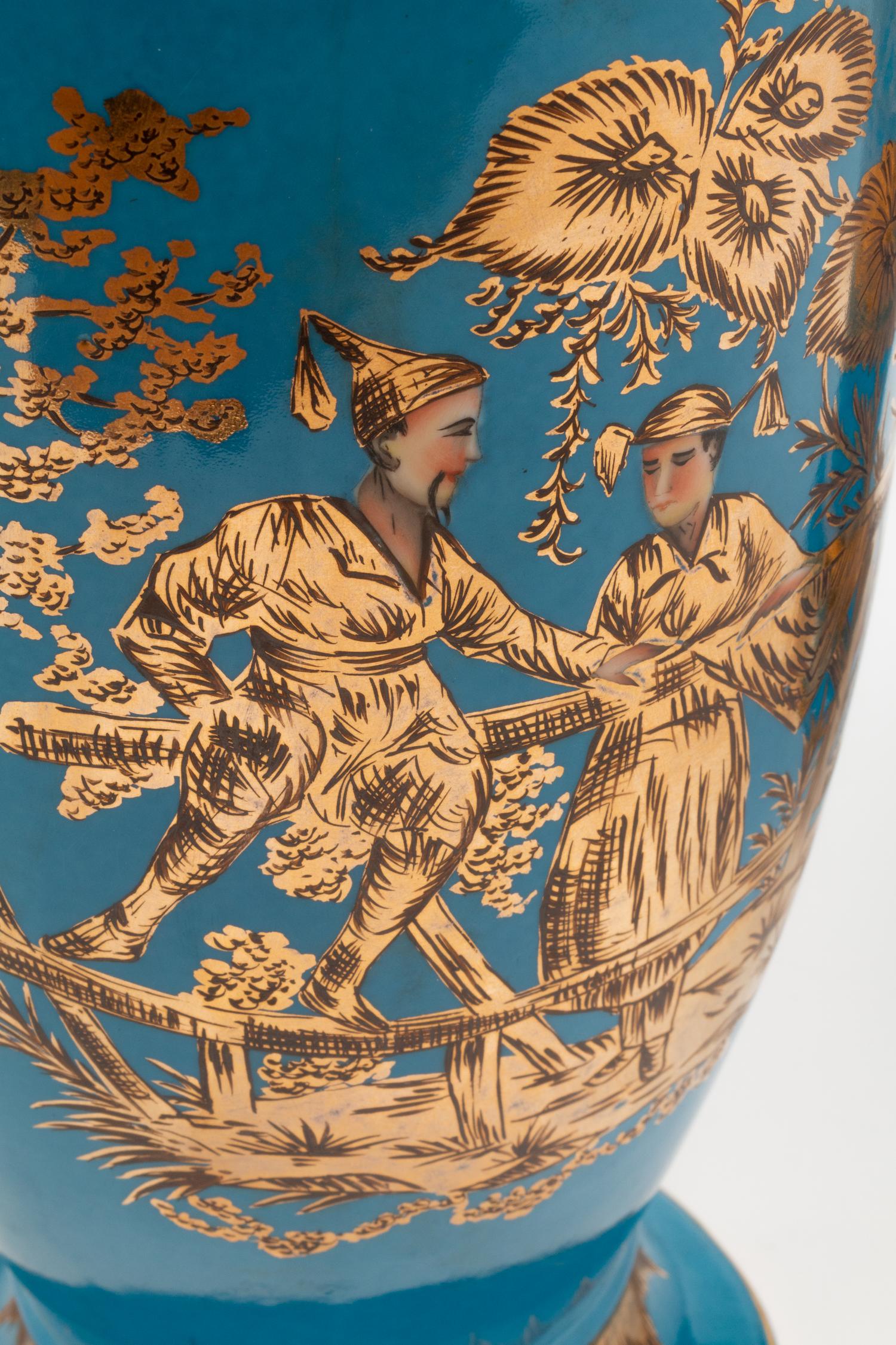 A Pair of Paris Porcelain Vases
