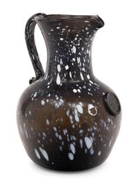 An English or Scottish Nailsea-Style Glass Jug