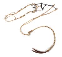 A Tan Hide Bridle with Silver Inlay Sweetwater Silver Bit