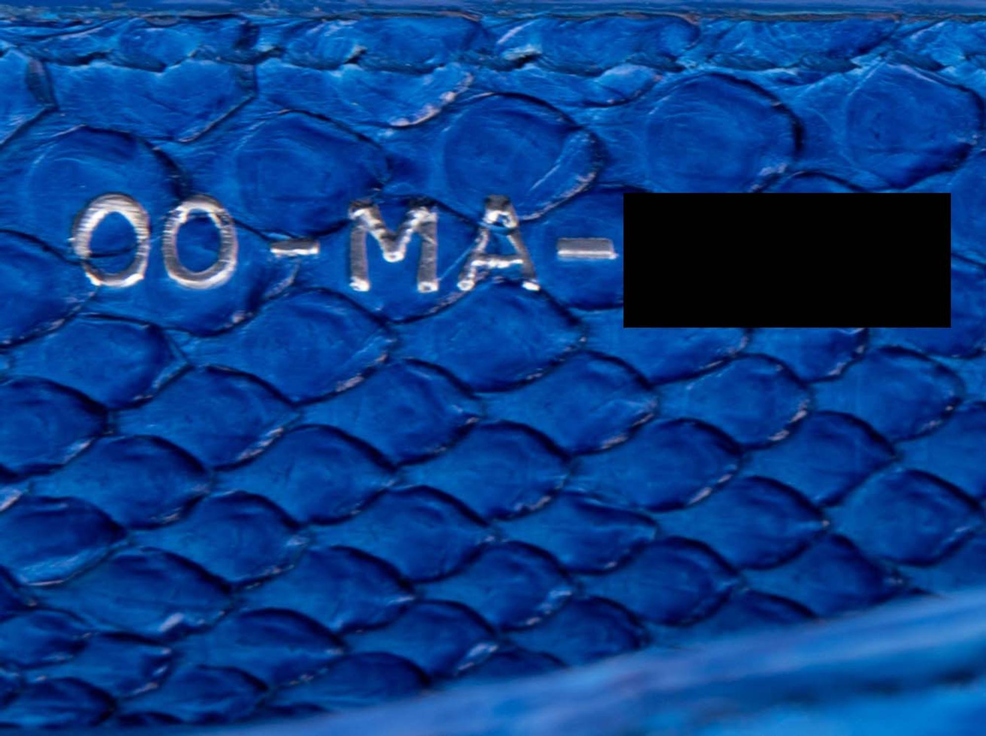 Christian Dior Blue Python Small Lady Dior Bag, 2012