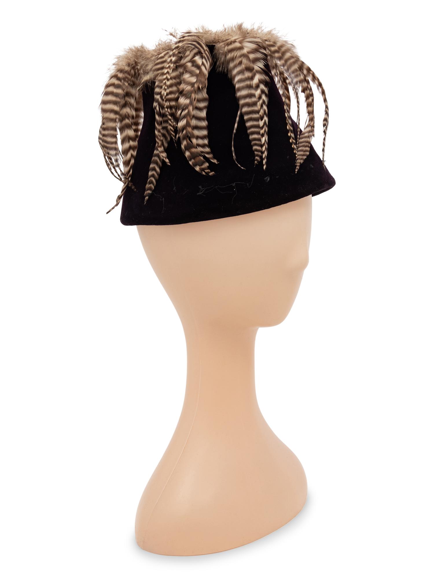 William J. Feathered Velvet Hat