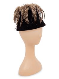 William J. Feathered Velvet Hat
