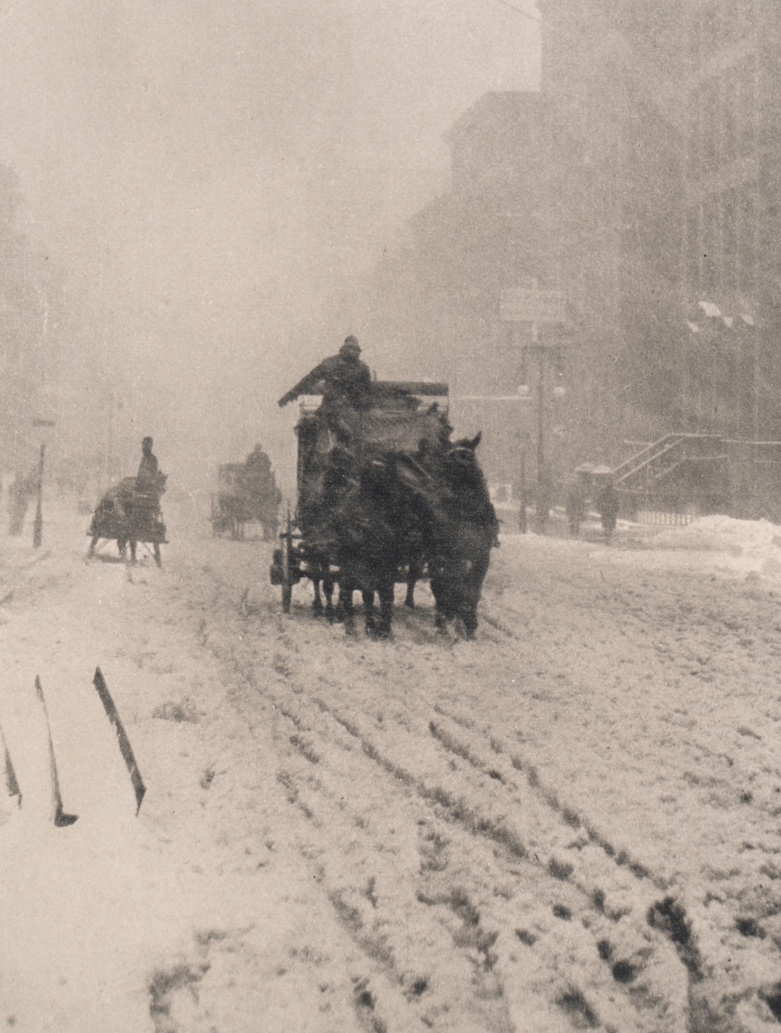 Alfred Stieglitz (1864-1964) Winter, Fifth Avenue, 1893, from "Photographic Times" 1896