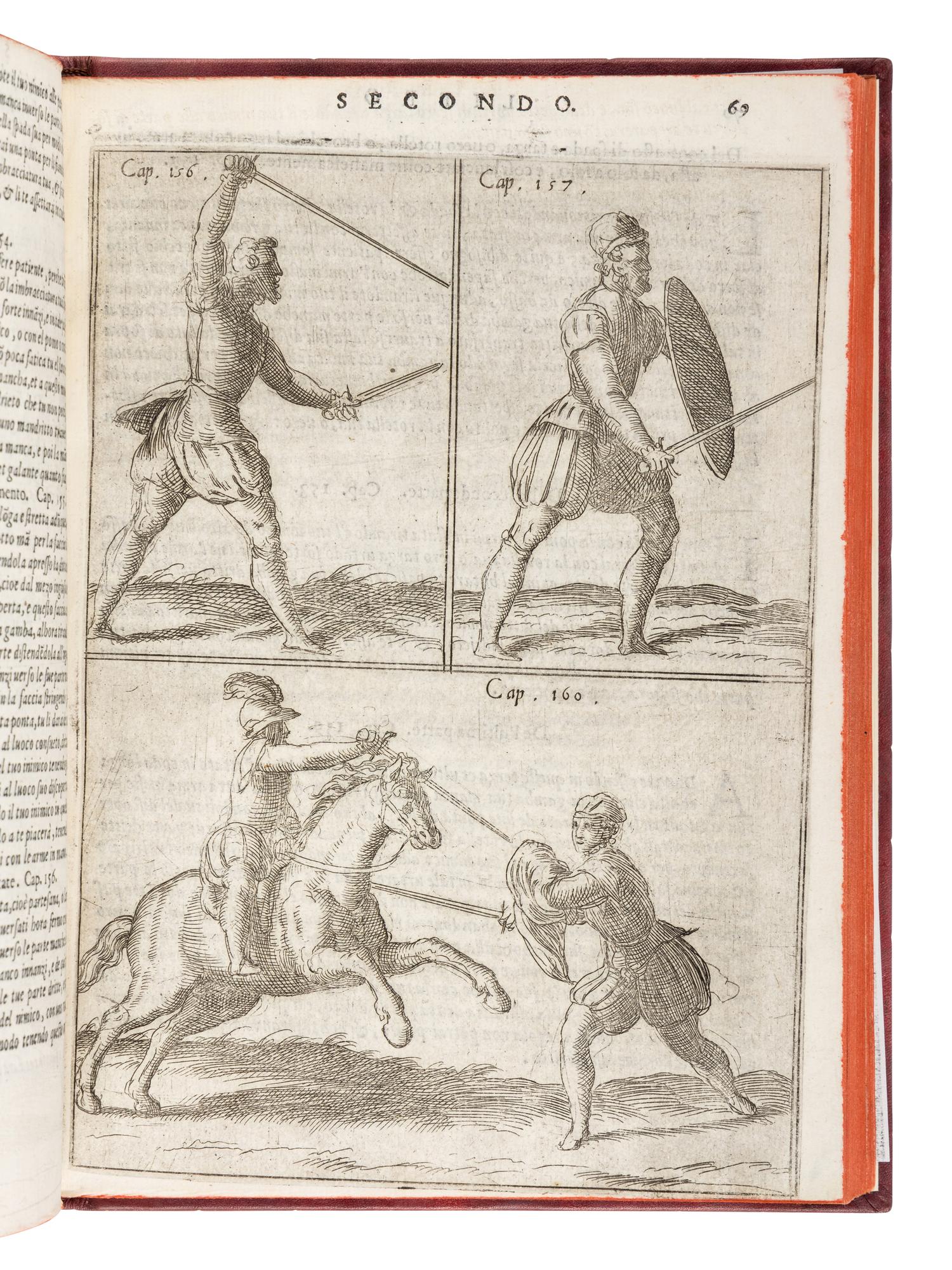 MAROZZO, Achille (1484-1553). [Opera nova]. Arte dell' Armi di Achille Marozzo Bolognese . Venice: Antonio Pinargenti, 1568.