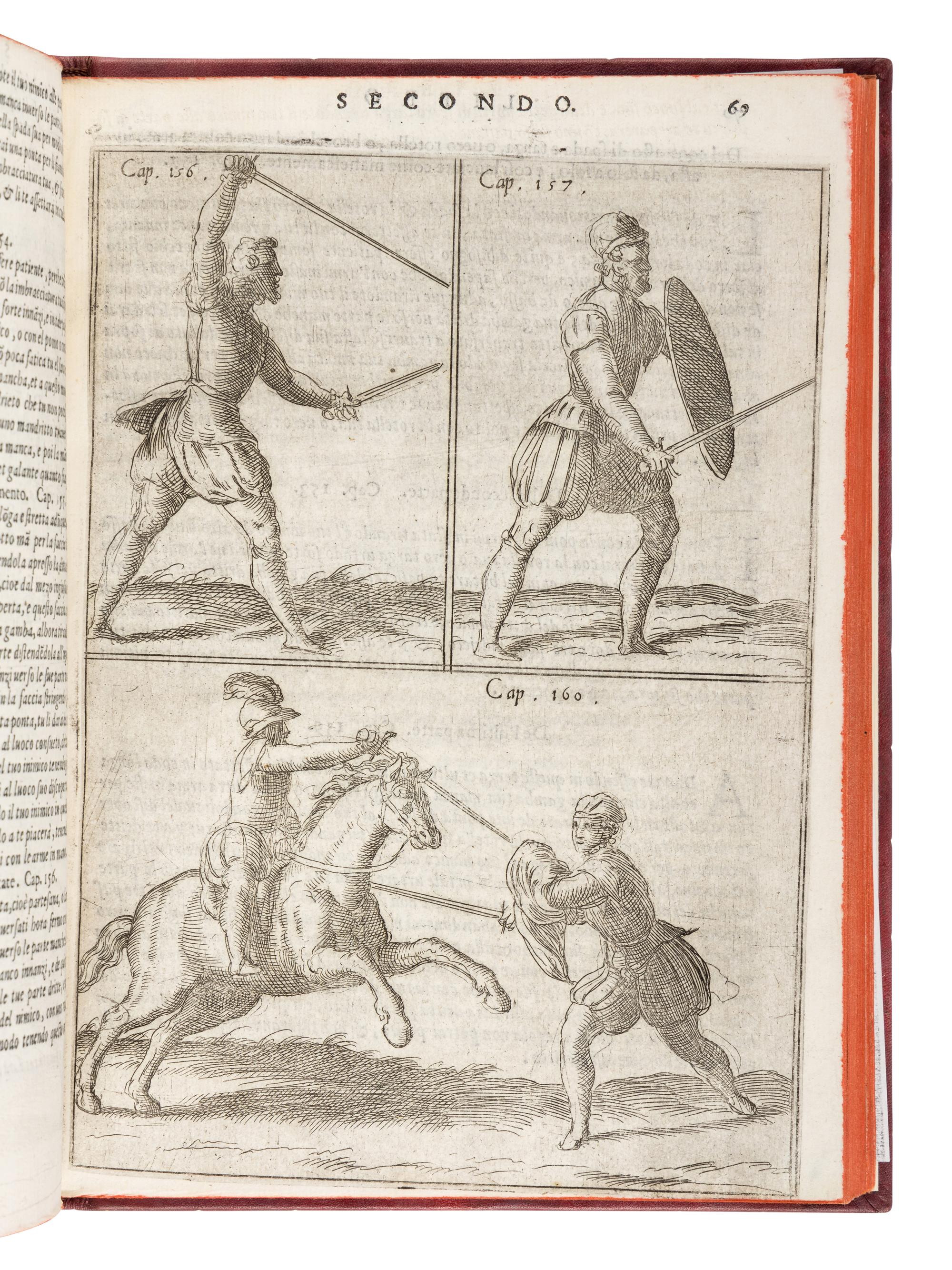 MAROZZO, Achille (1484-1553). [Opera nova]. Arte dell' Armi di Achille Marozzo Bolognese . Venice: Antonio Pinargenti, 1568.