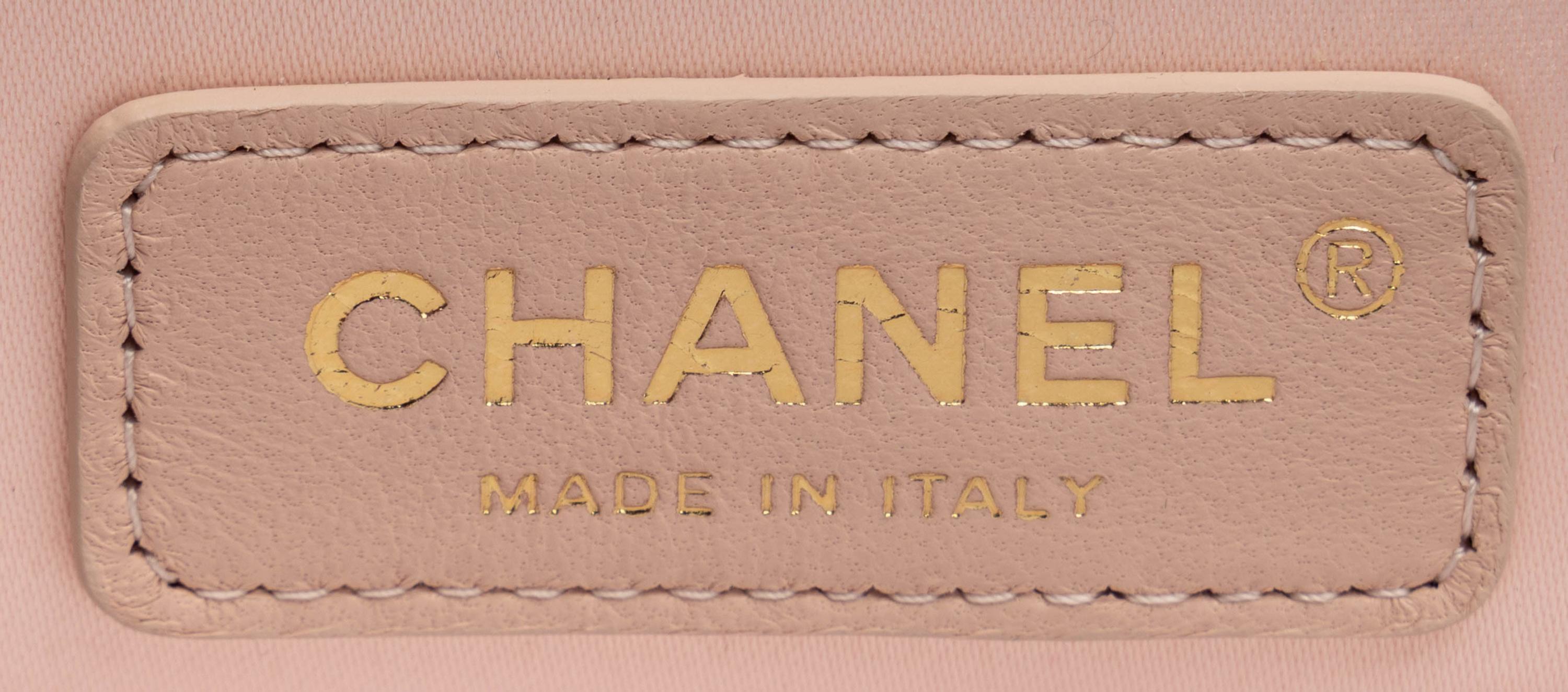 Chanel, Mini Logo Handle Flap Bag in Black Satin