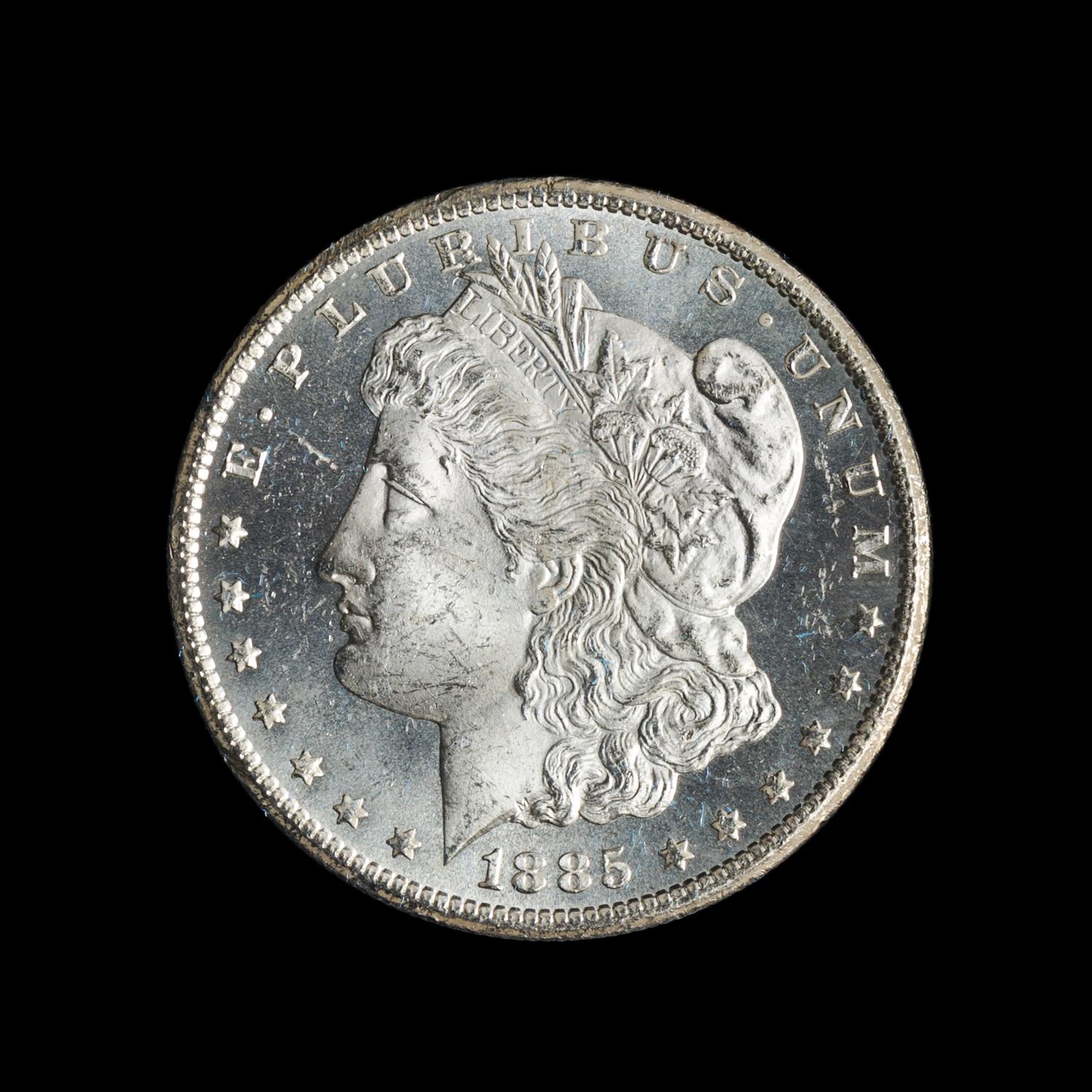 A United States 1885-CC GSA: Morgan Silver Dollar Coin
